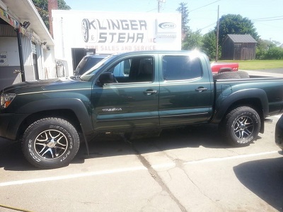 Custom wheels on Tacoma truck in Valley View, PA